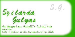 szilarda gulyas business card